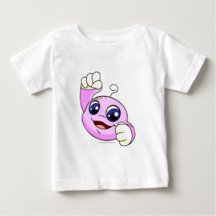 Camiseta Para Bebê Rosa Kiko