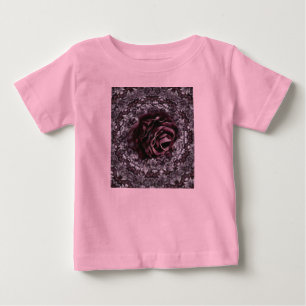 Camiseta Para Bebê Rosa Mandala
