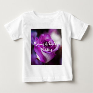 Camiseta Para Bebê Rosa púrpura
