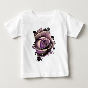 Camiseta Para Bebê Rosa púrpura