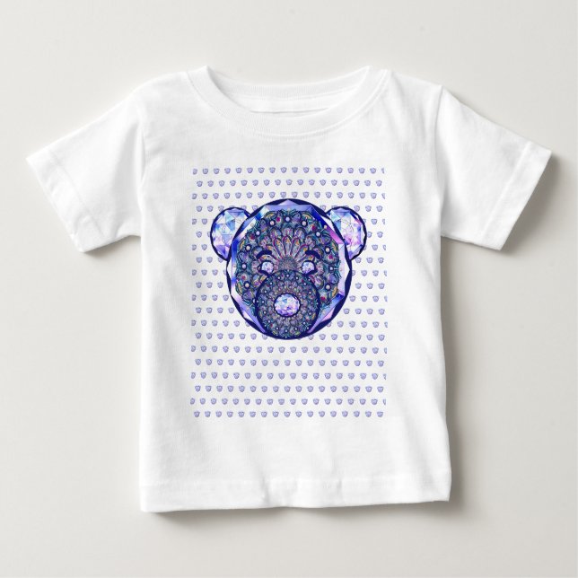 Camiseta Para Bebê Rosace azul ou vermelho para bebê&criança (Frente)