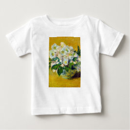 Camiseta Para Bebê Rosas de Natal (por Claude Monet)