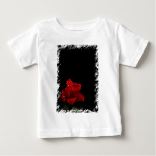 Camiseta Para Bebê Rosas são vermelhos