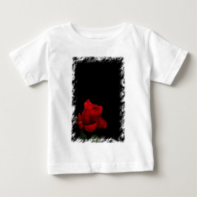 Camiseta Para Bebê Rosas são vermelhos (Frente)