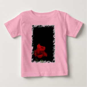 Camiseta Para Bebê Rosas são vermelhos