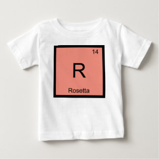Camiseta Para Bebê Rosetta Nome Química Elemento Tabela Periódica