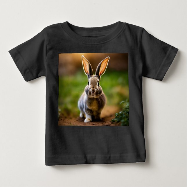 Camiseta Para Bebê Rosie the Rabbit — Uma sujeira no Thicket (Frente)