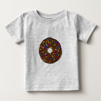Camiseta Para Bebê Rosquinha de chocolate Arco-íris Coloridos Espelho
