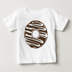 Camiseta Para Bebê Rosquinha De Chocolate, Noz, Icagem, Glacé, Glazar