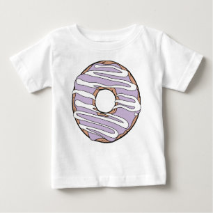 Camiseta Para Bebê Rosquinha Roxa, Amendoim, Icagem, Glacé, Glazar