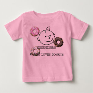 Camiseta Para Bebê Rosquinhas dos amores dos bebês