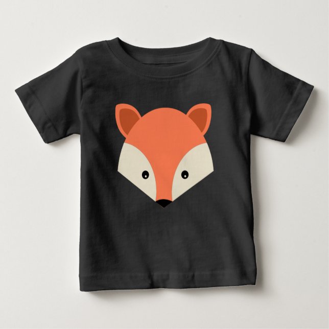 Camiseta Para Bebê Rosto de Cartoon Bonito (Frente)