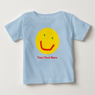 Camiseta Para Bebê Rosto Feliz do Sol Sorridente