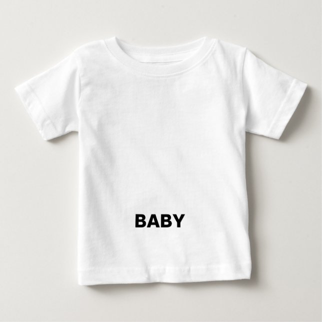 Camiseta Para Bebê Rótulo de Item Genérico (Frente)