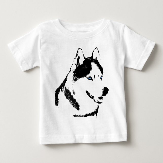 Camiseta Para Bebê Rouco Baby Toto One Piece Malamute Rouco (Frente)