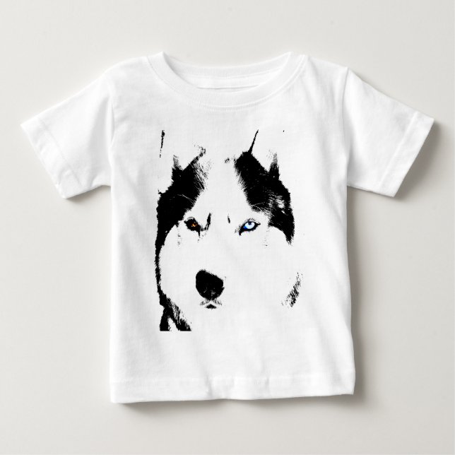 Camiseta Para Bebê Rouco Baby Toto One Piece Malamute Rouco (Frente)
