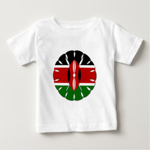 Camiseta Para Bebê Round Kenyan Motif: Um Símbolo Nacional