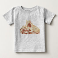 Roupa americano HAMbyWG Lap T- Esquilo Vintage