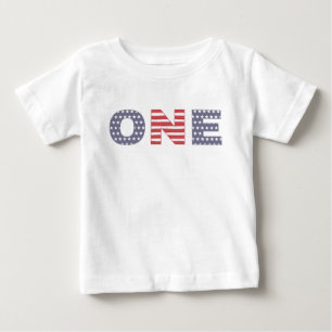 Camiseta Para Bebê Roupa de festa de 1º aniversário, Dia da Independê