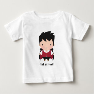 Camiseta Para Bebê Roupa de Halloween de Bebê Menino Vampiro Fofo