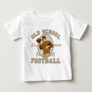 Camiseta Para Bebê Roupa do futebol da velha escola