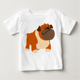 Camiseta Para Bebê Roupa para bebês de Bulldog em Inglês