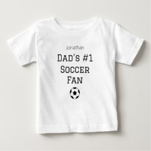 Camiseta Para Bebê Roupa Personalizada para Bebê com o Nome e Futebol