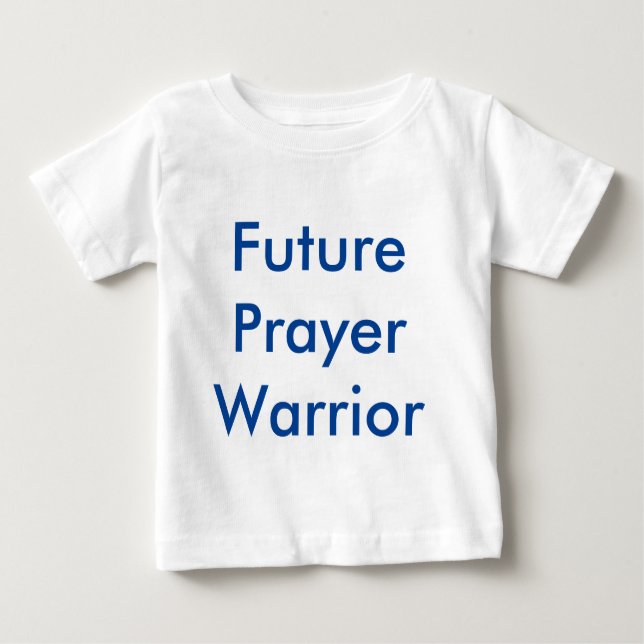 Camiseta Para Bebê roupa única para o Guerreiro do Futuro Branco (Frente)