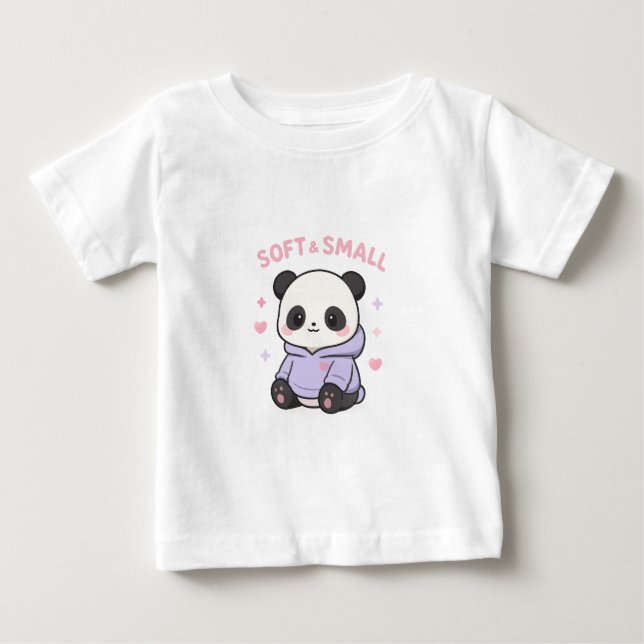 Camiseta Para Bebê Roupas de bebê panda lindas (Frente)