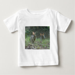 Camiseta Para Bebê Roupas Presentes Par de Coelhos Selvagens Cottonta