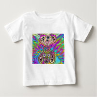 Roupas Presentes Retro 60s Psicodélicos Corações F