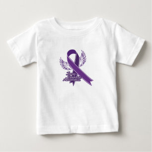 Camiseta Para Bebê Roxo para o presente da consciência da overdose d