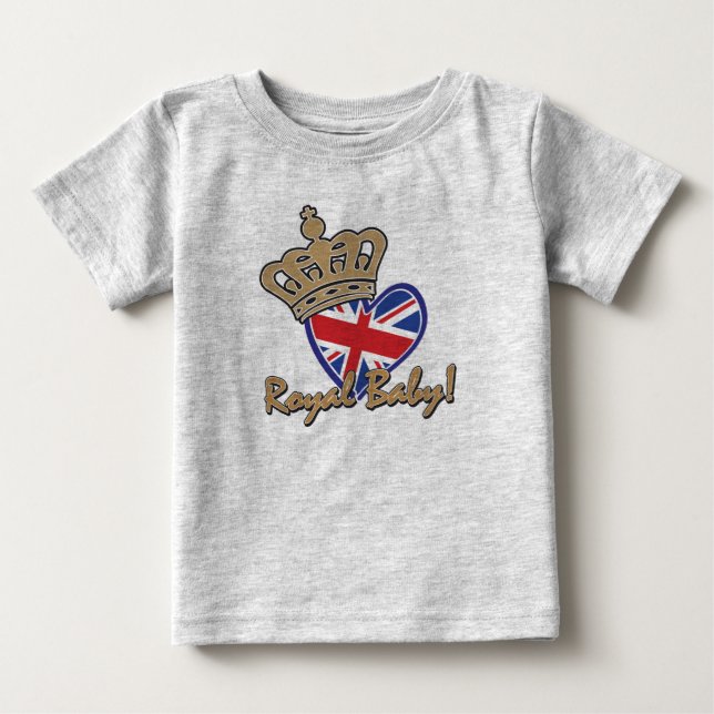 Camiseta Para Bebê Royal Baby (Frente)