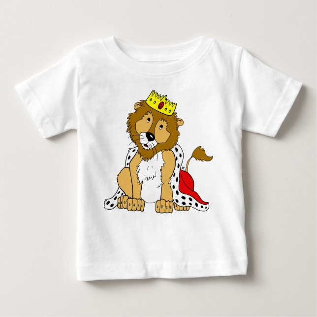 Camiseta Para Bebê Royal Lion T-Shirt (Frente)