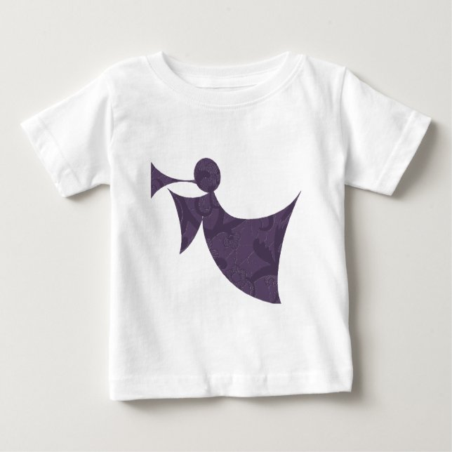 Camiseta Para Bebê Royal Purple Angel - T-shirt Toddler Long Sleeve (Frente)