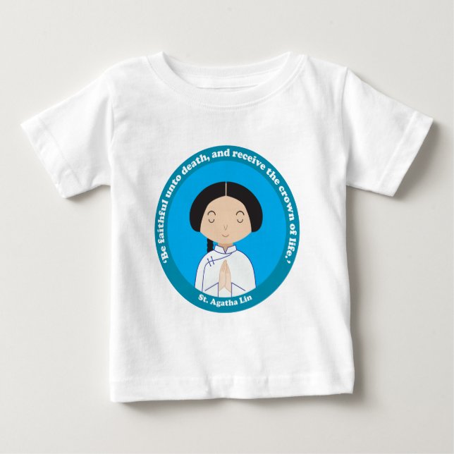 Camiseta Para Bebê Rua. Agatha Lin (Frente)