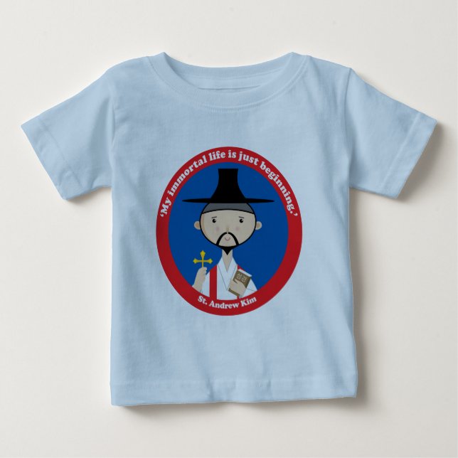 Camiseta Para Bebê Rua, Andrew Kim (Frente)