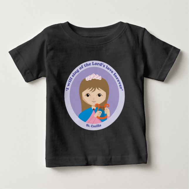 Camiseta Para Bebê Rua, Cecilia. (Frente)