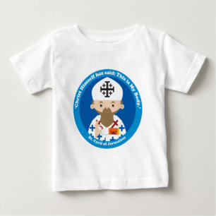 Camiseta Para Bebê Rua. Cirilo de Jerusalém