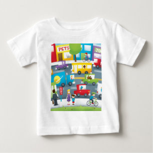 Camiseta Para Bebê Rua da cidade