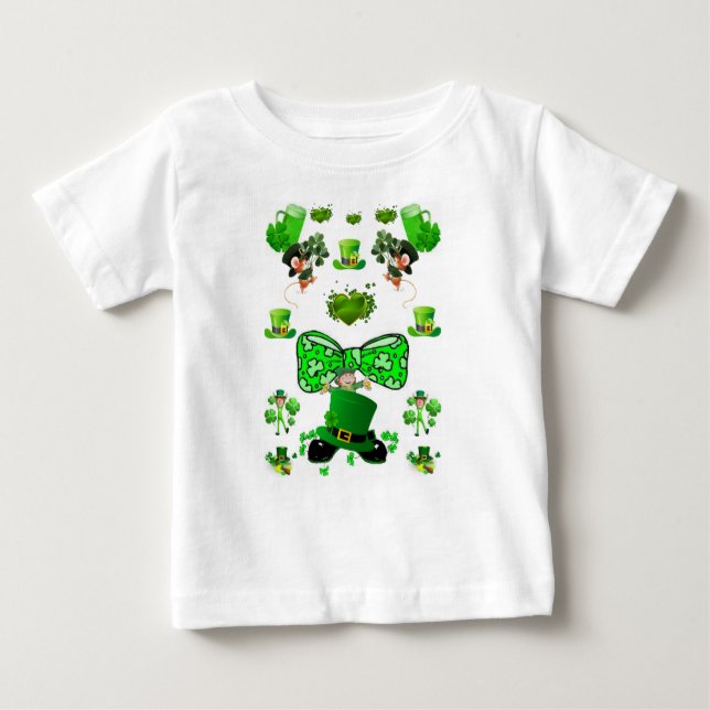 Camiseta Para Bebê Rua de camisetas, dia de Patrick (Frente)