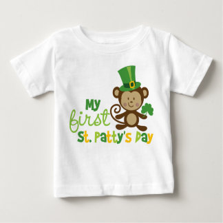 Camiseta Para Bebê Rua de macaco 1rua. Dia de Patrick