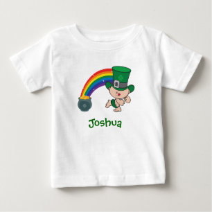 Camiseta Para Bebê Rua, dia de Patrick Rainbow Toddler Tee