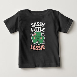 Camiseta Para Bebê rua. Dia de Patrocinações Sassy Little Lassie para