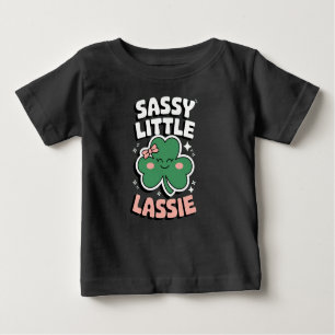 Camiseta Para Bebê rua. Dia de Patrocinações Sassy Little Lassie para