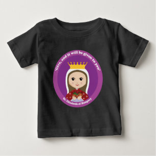 Camiseta Para Bebê Rua. Elizabeth da Hungria