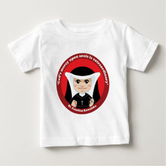 Camiseta Para Bebê Rua: Faustina Kowalska