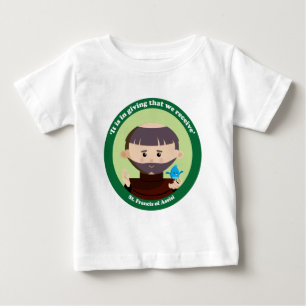 Camiseta Para Bebê Rua. Francis de Assisi