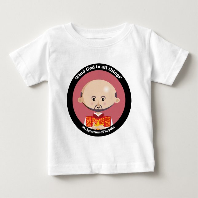 Camiseta Para Bebê Rua, Ignácio da Loyola (Frente)