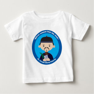 Camiseta Para Bebê Rua Joseph Zhang Dapeng